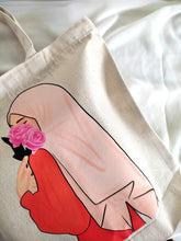 Load image into Gallery viewer, Hijabi Canvas Tote Bag