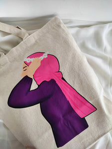 Hijabi Canvas Tote Bag