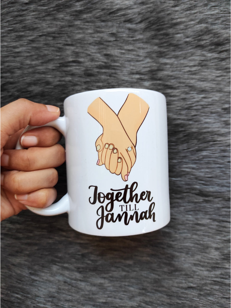 Together Till Jannah Holding Hands Mug