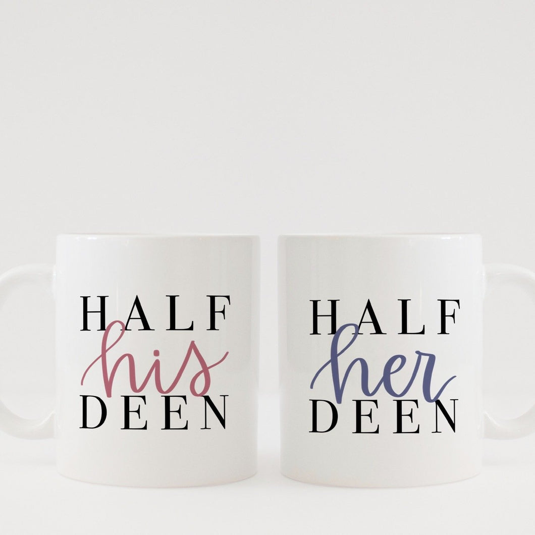 Half His / Her Deen Mugs - HIBA Gifting