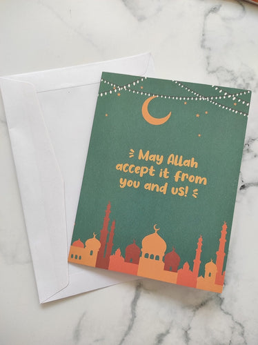 Taqaballah Minna Waminkum Greeting Card