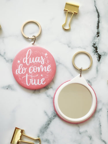 Duas Do Come True Mirror Keychain - HIBA Gifting