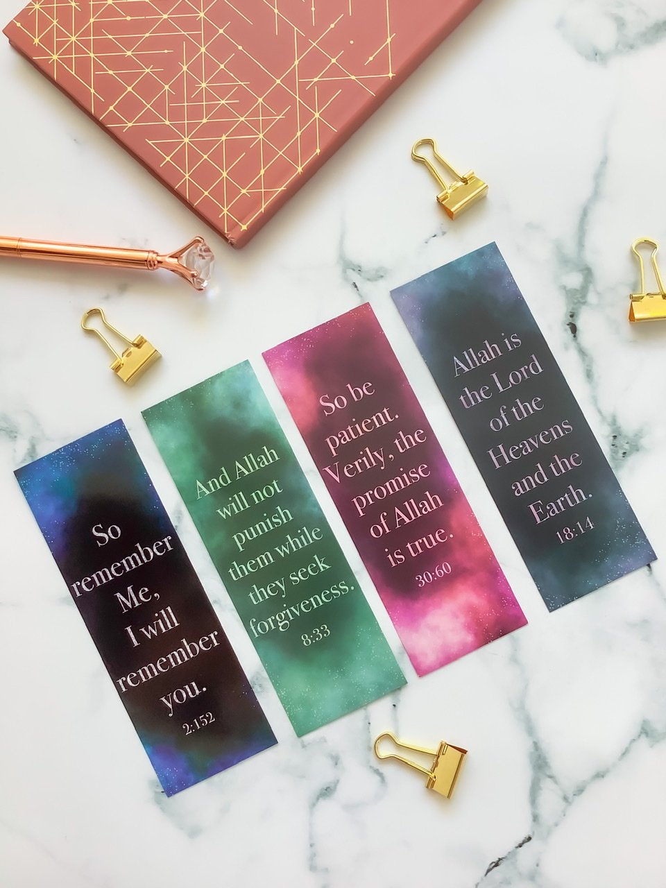 Nebula Bookmarks - Set of 4 - HIBA Gifting