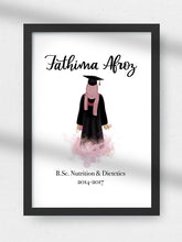 Load image into Gallery viewer, Hijabi Graduation Print - Personalized - HIBA Gifting
