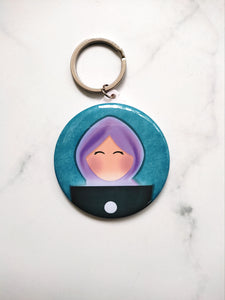 Hijabi Mirror Keychain