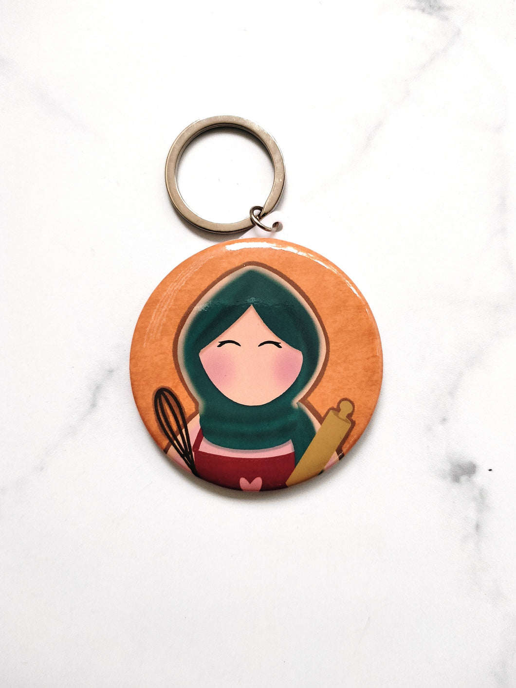 Hijabi Keychain - Baker / Chef