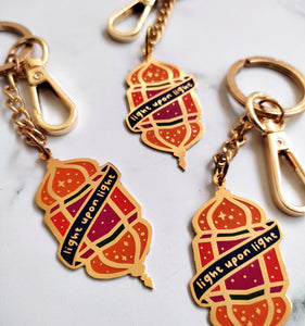 Light Upon Light Gold-Plated Keychain