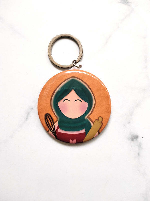 Hijabi Keychain - Baker / Chef